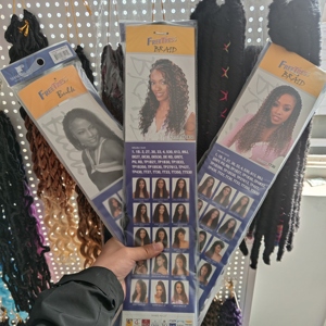 Tóc Bện Móc Sóng Nước Riêng Tư Sợi Tổng Hợp Tóc Bện Tự Do Nguyên Bản Tóc Bện Biểu Cảm Xoắn Đam Mê - Product Image 4