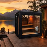 Sauna traditionnel extérieur pour 2 à 4 personnes, design moderne, salle de vapeur