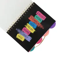 Carnets de notes spirales personnalisés A4 A5 A6 en PP, vente en gros d'usine, avec impression sur mesure, planificateur 5 sujets avec élastique