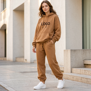 Conjunto deportivo informal de dos piezas para mujer LEDUO, ropa deportiva, pantalones de chándal y sudadera con capucha, conjunto de loungewear. - Product Image 2