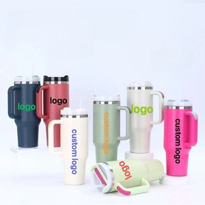 40oz Stainless Steel Tumblers Custom logo Insulated Vacuum Mug Tumbler Portable Stainless Steel Tumbler With <b>Straw</b> - Product Image 1