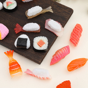 โมเดลซูชิจำลองขนาดเล็ก, พวงกุญแจรูปข้าวปั้นซูชิญี่ปุ่นจำลอง, ของเล่นจำลองรูปอาหารซูชิ - Product Image 4