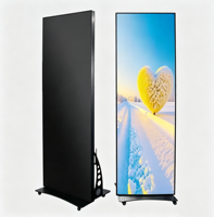 Écran LED pliable intérieur HD GOB P2.5, panneau publicitaire numérique portable, mur vidéo pour magasin commercial