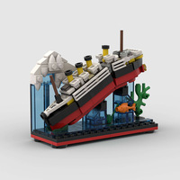 Blocs de construction Titanic en plastique, briques, briques, jouet, bricolage créatif, 3D, 247 pièces
