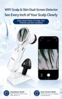Analyseur de cuir chevelu et de follicules pileux portable R |   Analyseur de peau du cuir chevelu portable sans fil WIFI | Analyseur de cheveux pour usage domestique, scanner facial