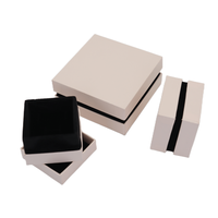 Boîte à bijoux rigide de haute qualité, écologique, avec insert en éponge, nouvelle conception personnalisée, série de boîtes rose blush