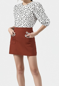 Ladies woven shirtsVietnam clothing manufacturer OEM ODM Woman Clothes Customized label Customized fabric Wholesale clothing - Product Image 1