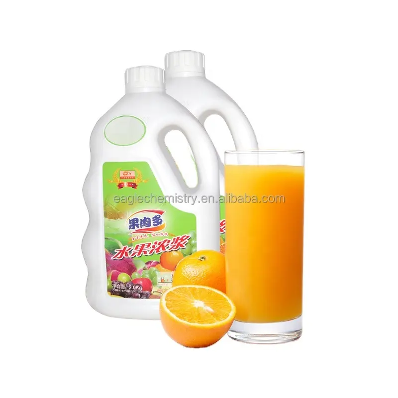 2023 Hot Selling Bubble Tea Orangen geschmack Konzentrat Sirup Saft für Slush Machine