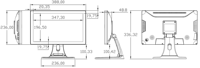 Écran tactile multipoint WT156-PC 15,6 pouces, moniteur tactile POS 1080P