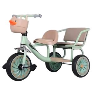 <span class=keywords><strong>Triciclo</strong></span> Doble para Niños con Canasta de Pato Adorable, Bicicleta de Equilibrio de 3 Ruedas para Niños Pequeños, Juguete para Montar al Aire Libre, Regalo de Cumpleaños - Product Image 3