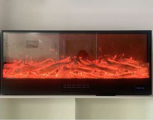 <span class=keywords><strong>Chimenea</strong></span> Eléctrica Decorativa con Llama Realista, Vapor de Agua Atomizado y <span class=keywords><strong>Efecto</strong></span> de Llama Realista - Product Image 1