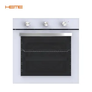 Fabricante de China, electrodoméstico de cocina, horno eléctrico integrado, horno de pared de 60cm con vidrio blanco de 3 capas