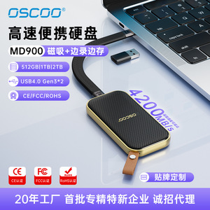 Oscoco Portable SSD <b>2TB</b> USB 3.0 Metal External <b>Hard</b> <b>Drive</b> For Data Storage - Product Image 2
