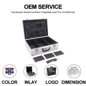 Custom Heavy Duty Aluminum <strong>Flight</strong> Case <strong>Suitcase</strong> Manufacturer's OEM Support Carrying &amp; Storage Tool Case with Custom Foam - Product Image 2
