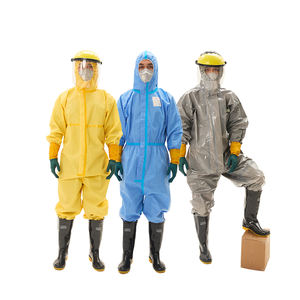 Uniforme DE SEGURIDAD TYPE5/6 Color personalizado A prueba de polvo Traje químico SMS Overol desechable - Product Image 1