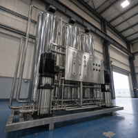 Filtre mécanique industriel en acier au carbone avec média sable de quartz, réservoir sous pression pour usine de traitement des eaux usées de teinture textile, 5000L/heure