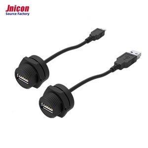 Jnicon <span class=keywords><strong>3.0</strong></span> <span class=keywords><strong>USB</strong></span> 2.0 Bộ chuyển đổi giắc cắm Bảng điều khiển Type-C gắn kết giao phối Ổ cắm Nam sang nữ ổ cắm kết nối chống nước IP67 - Product Image 1
