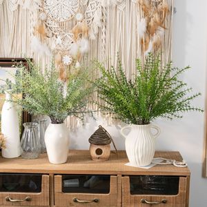 CallaFloral Ramo de Rosas Artificiales de PVC y Goma Suave, Blanco y Verde, para Decoración del Hogar y Bodas, Estilo Ins Transfronterizo - Product Image 1