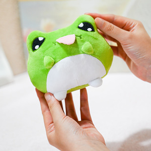 Nhà máy tùy chỉnh công ty linh vật plushies kích thước nhỏ màu xanh lá cây ếch sang trọng động vật mềm nhồi đồ chơi với PP đầy - Product Image 6