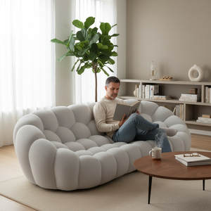Canapé RUNXI de style nordique élégant, <span class=keywords><strong>Mario</strong></span> Bellini, meubles de salon, assise profonde et confortable pour le salon - Product Image 4