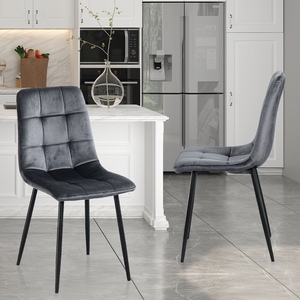 Ensemble de chaises de salle à manger, style nordique, moderne, luxe, <span class=keywords><strong>cuisine</strong></span>, salle à manger, meubles de Restaurant, <span class=keywords><strong>chaise</strong></span> de salle à manger en velours - Product Image 1