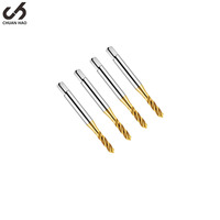 CH Usine Personnalisé M4-M6 Métrique HSS Nitruration Enduit Spirale Flûte Filetage Outil Machine Vis Taraud pour Acier Inoxydable/Métal