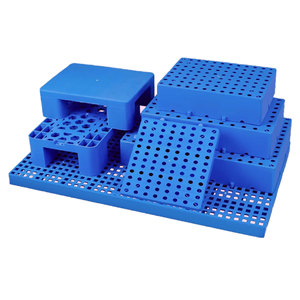 Paletas de Plástico con Rejilla de Orificios Redondos, Resistentes a la Humedad, para Almacenamiento en Frío, Plataformas de Carga para Montacargas, Alzas para Contenedores - Product Image 1