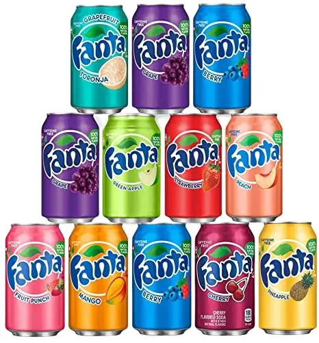 Fanta Exotic 330ml / Fanta Soft Drink (Slim) / Hot Product Soft Drink fruttato Fanta Fruit Soda in vendita