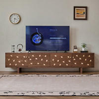 Meuble TV en bois massif de style vintage français, vente directe d'usine, armoire de rangement design, personnalisable pour chambre à coucher