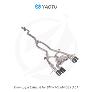 YT Valvetronic зеркальная полированная выхлопная система Catback, 304 нержавеющая сталь для Bmw G8x G80 G82 M3 M4 - Product Image 6