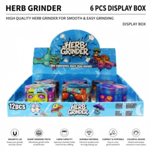 Custom <b>Grinder</b> Zink Alloy Round Portable Easy to Carry for Daily Use American Style Wholesale - Product Image 1
