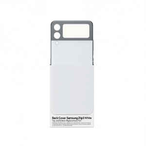 Cubierta Trasera para Samsung Z Flip3 Blanca, Parte de Repuesto Superior e Inferior - Product Image 2