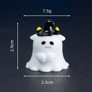 Animales de Resina Planos Estilo <span class=keywords><strong>Pastel</strong></span> Gótico, Monstruos Adorables y Espeluznantes, Artesanías de Resina Cremosa, Decoración para el Hogar, Miniaturas Vibrantes y Espeluznantes de Halloween, Venta al por Mayor - Product Image 5