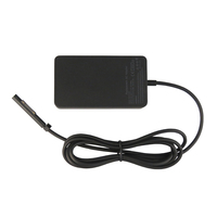 Chargeur rapide 44W 15V 2.58A, adaptateur secteur pour Microsoft Surface Pro/Laptop/Go/Book, cordon d'alimentation rétractable OTP/OVP de 6 pieds
