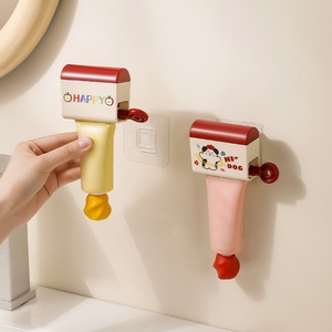HAPPY/Small Dog Model Multi Functional Wall Mounted <b>Toothpaste</b> <b>Dispenser</b> and Storage Rack for Bathroom Miscellaneous Items - Product Image 5