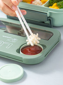 Lonchera Portátil SYH702 para Oficina, Apta para Microondas, con Compartimentos, Recipientes de Plástico para Comida para Llevar - Product Image 2