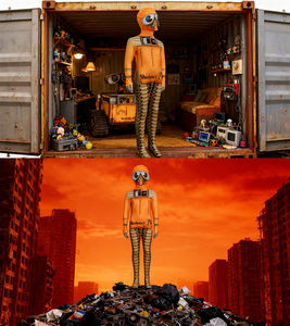 Combinaison moulante pour enfants <span class=keywords><strong>Robot</strong></span> Story Cossuit <span class=keywords><strong>Wali</strong></span> Cosplay, combinaison intégrale, body, Wall. Costume de scène E - Product Image 5