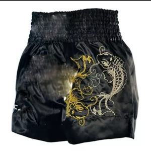 ขายส่งล้วนต่อสู้ MMA กางเกงขาสั้นโลโก้ที่กำหนดเองเตะมวยมวยไทยกางเกงขาสั้น - Product Image 3