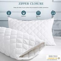 Oreillers de lit de collection hôtelière taille Queen Luxe 100% coton Tissu doux Oreiller pour dormeurs sur le côté et sur le dos