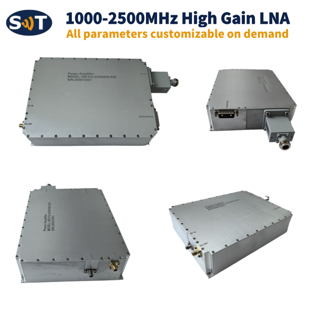 200W 9300-9500MHz X-Band Pulsed RF Power Amplifier High Power Module 53 DB Gain Real-time Monitoring for Defense Equipment RF