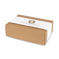 Emballage Manchon Enveloppant en Papier Kraft Marron Recyclé Recyclable Imprimé sur Mesure d'Usine pour Vêtements Chaussettes Serviettes Bandeaux
