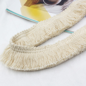 Vendita all'ingrosso di fabbrica 4cm di cotone con frange di nappe in pizzo nastro per tessuti per la casa tende tovaglie indumento - Product Image 2
