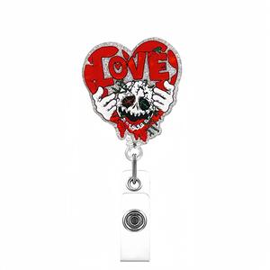 <span class=keywords><strong>C</strong></span> & J YANYE Halloween divertido Horror corazón estudiante médico GhostDoctor ID insignia Clip fácil tirar hebilla alfileres broche - Product Image 5
