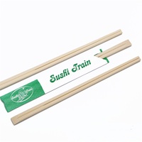 Baguettes jetables en bambou personnalisables avec logo pour mariages, restaurants, hôtels - Forme carrée moderne, surface lisse, taille enfant