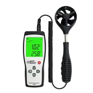 Lcd Digitale Display Anemometer Lucht Windsnelheid Meter Snelheidsmeter Sonde Intrekbaar Met Achtergrondverlichting