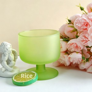 Copa de cóctel de vino tinto estilo francés; Vidrio rosa esmerilado; Vidrio de sodacal moderno y minimalista de alta gama - Product Image 3
