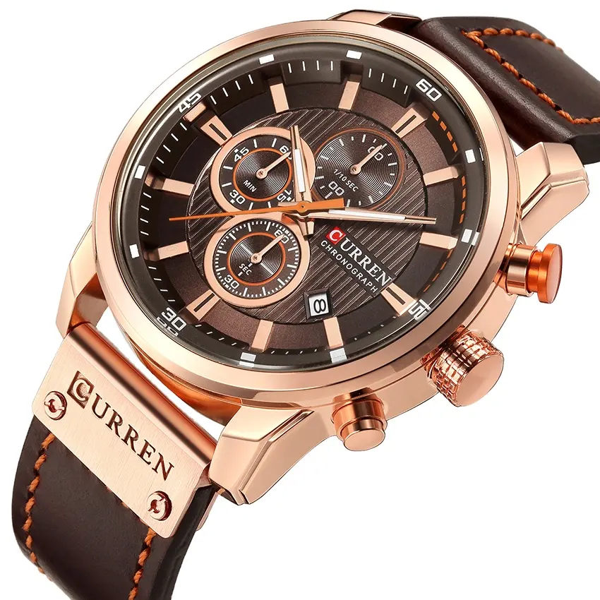 Curren 8291 OEM Custom Logo Classic Fashion Sport Reloj watch Multifunction Mens Wrist Quartz Watches For Men