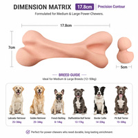 Jouets interactifs pour chiens, os en caoutchouc naturel personnalisé pour mâcher, jouets interactifs pour animaux de compagnie, jouets de mouvement, jouet à mâcher pour nettoyer les dents