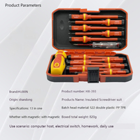 Tournevis électrique haute tension isolé 13 pièces, alimentation spéciale transfrontalière, boîte à outils avec clés