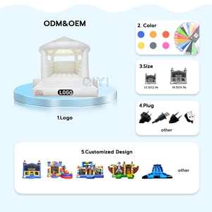 <b>Inflatable</b> Jumping Castle Bounce House Commercial Grade PVC <b>Inflatable</b> Bouncy Castle <b>Inflatable</b> White Jumping Castle for Kids - Product Image 4